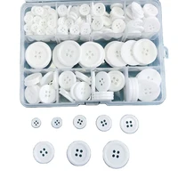 hl 1 box 290pcs 910131518202325mm 4 holes white buttons shirt overcoat sewing accessories diy crafts
