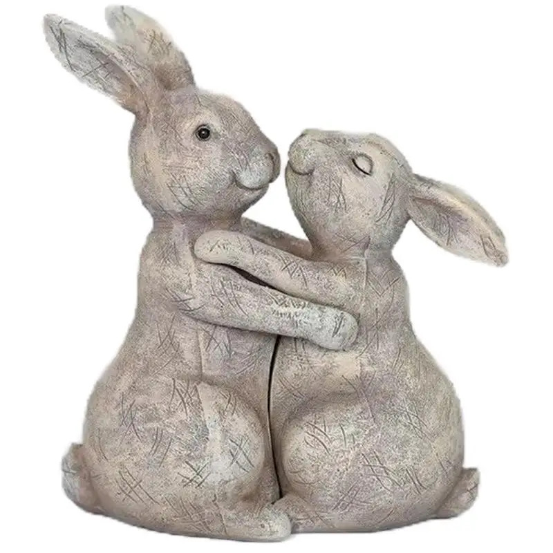

Couples Animal Statue Cute Love Heart Animal Sculpture Decoration Figurine Art Resin Craft Home Desktop Decor Accessories Gift