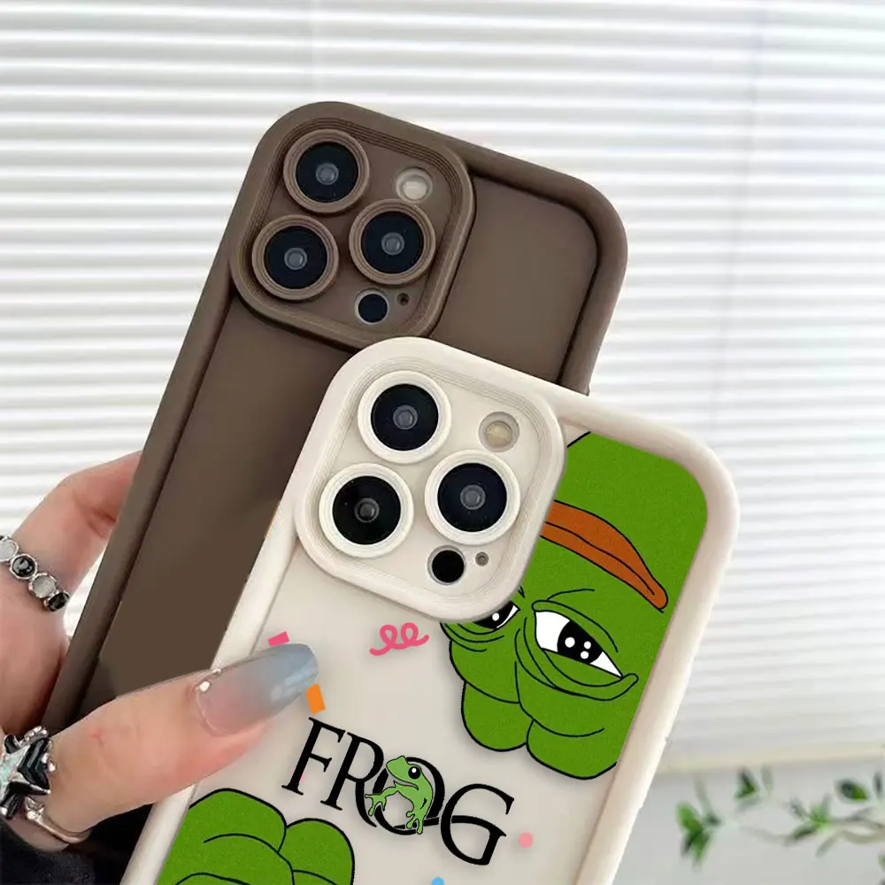 Чехол с рисунком лягушки для REALME C21Y C25Y C30 C33 C35 C53 C55 C63 C64 C65 C67 5 5I 7I 8 GT 3 6 11 12