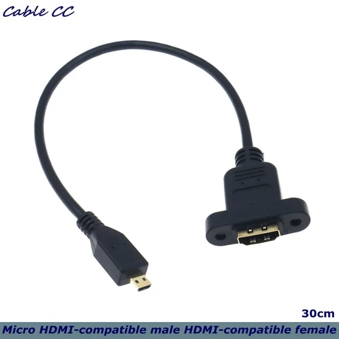 Кабель-переходник CableCC Micro HDMI - HDMI 30 см