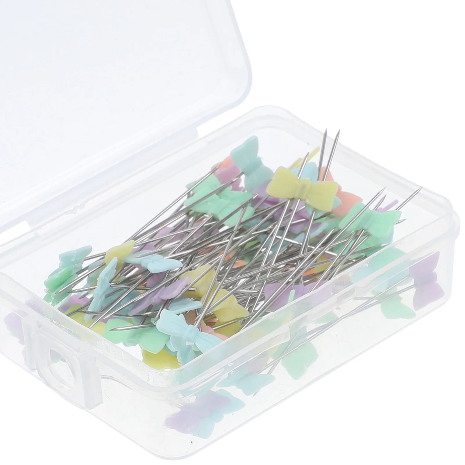 

100 Pcs Straight Head Pin Wedding Bouquet Needles Sewing Patchwork Quilting For Plastic Pins