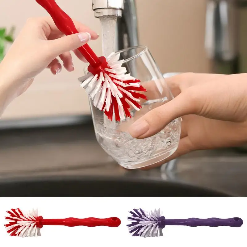 

Silicone Cup Brush Milk Bottle Cleaning Brush Long Handle Water Bottles Cleaner Glass Cup Cleaning Brush Kitchen Cleaning Tools