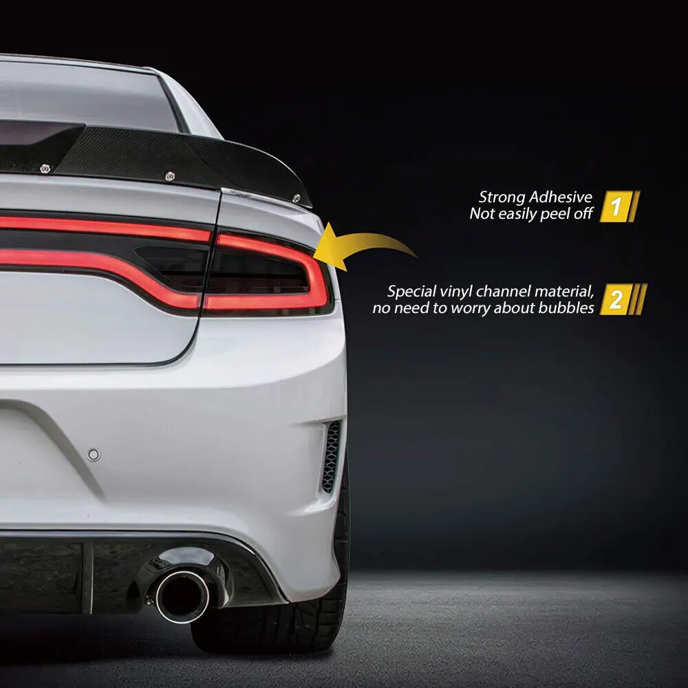 

Наклейка на заднюю панель автомобиля, виниловая тонировка, наклейка на заднюю панель, дымчатый декор, защита автомобиля, аксессуары для 2015-2022 Dodge Charger