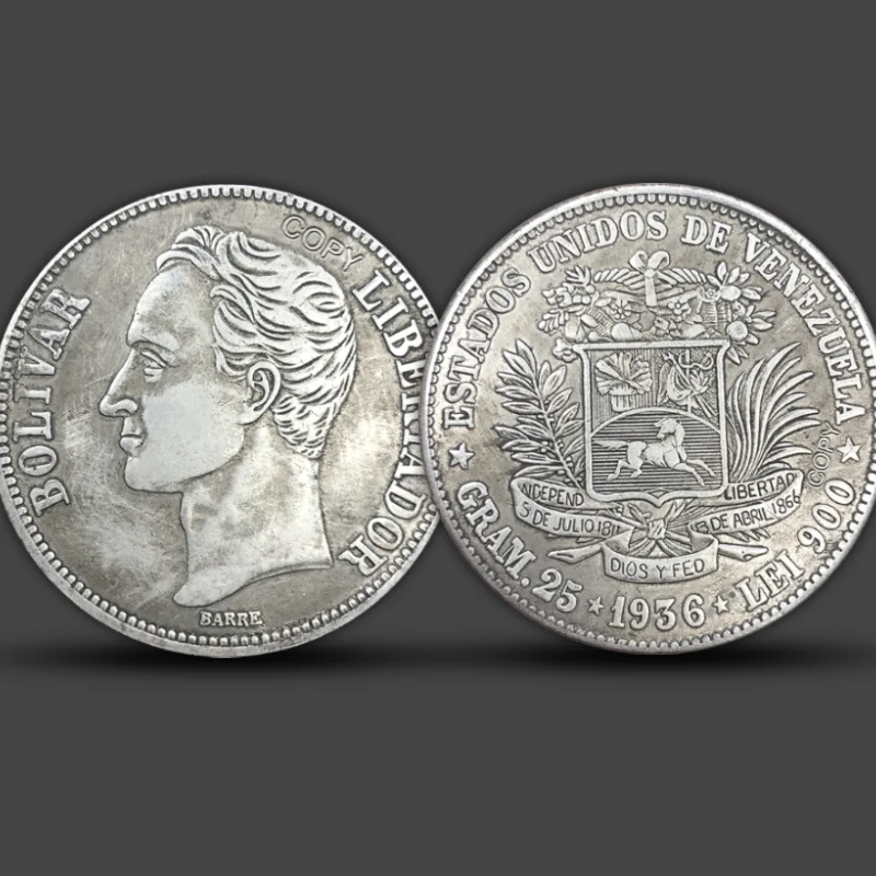

Памятная медная монета YTYIN 1936 Венесуэла 25 Bolivar