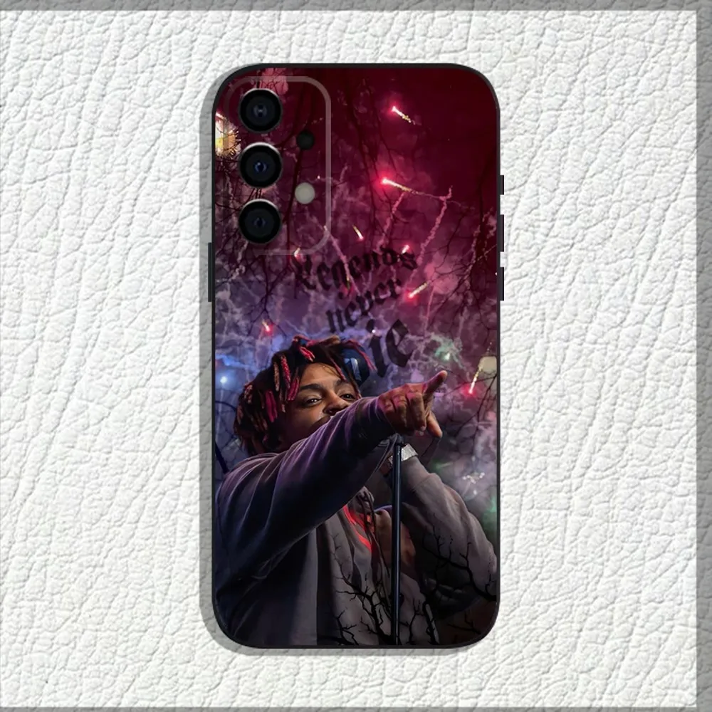 Hip Hop J-Juice-W-Wrld Phone Case For Samsung Galaxy A13 A21s A22 A31 A32 A52 A53 A71 A80 A91 Soft Black Shell
