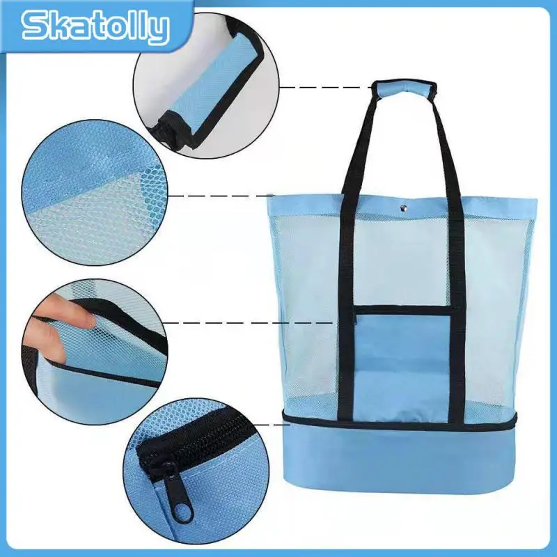 

34L Beach Tote Bag Outdoor Storage Bag Large Capacity Camping Picnic Bags Detachable Beach Tote Bag Durable Organizer For Family