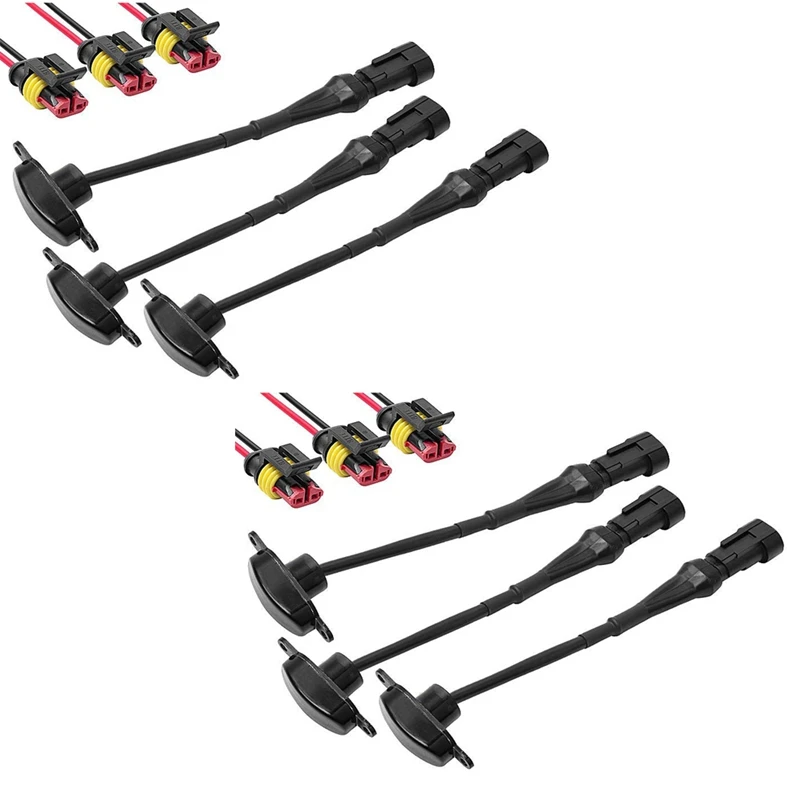 

6 Pcs External Amber LED Lights, Led Front Grille Lights For 2004-2019 Ford F150 Raptor F250 Grille Running Lamps
