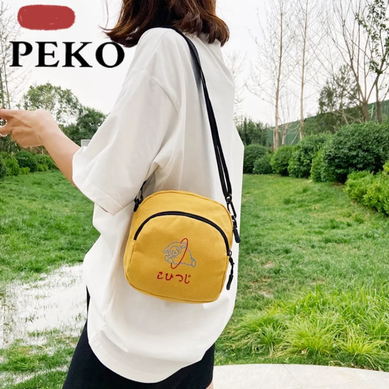 

Cute Canvas Women Small Crossbody Bag Casual Student Girls Messenger Bags Vintage Ladies Phone Purse Handbag Shoulder Bag