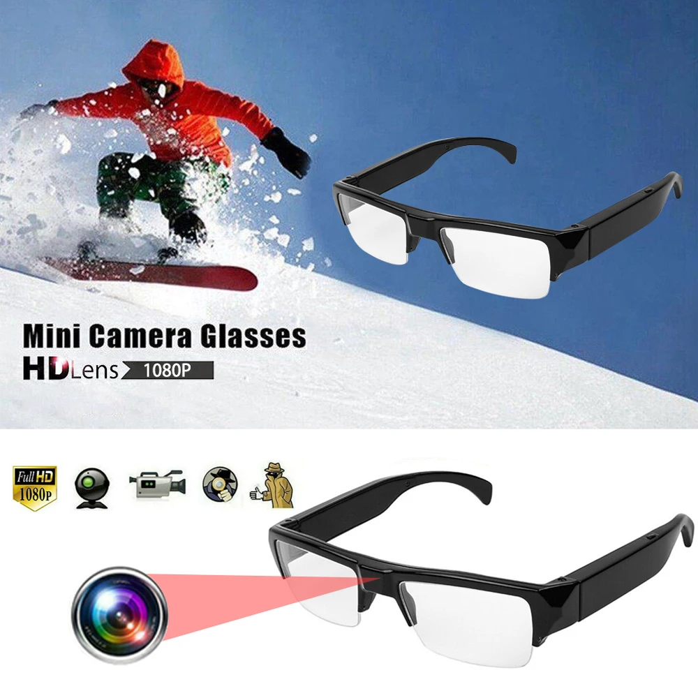 

Mini Camera Smart Glasses HD 4K/1080P Driving Cycling DVR Video Recorder Eyewear Camcorder Eyeglass Video Recorder
