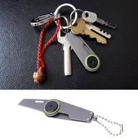 mini pocket folding knife survival portable camping edc key chain tool