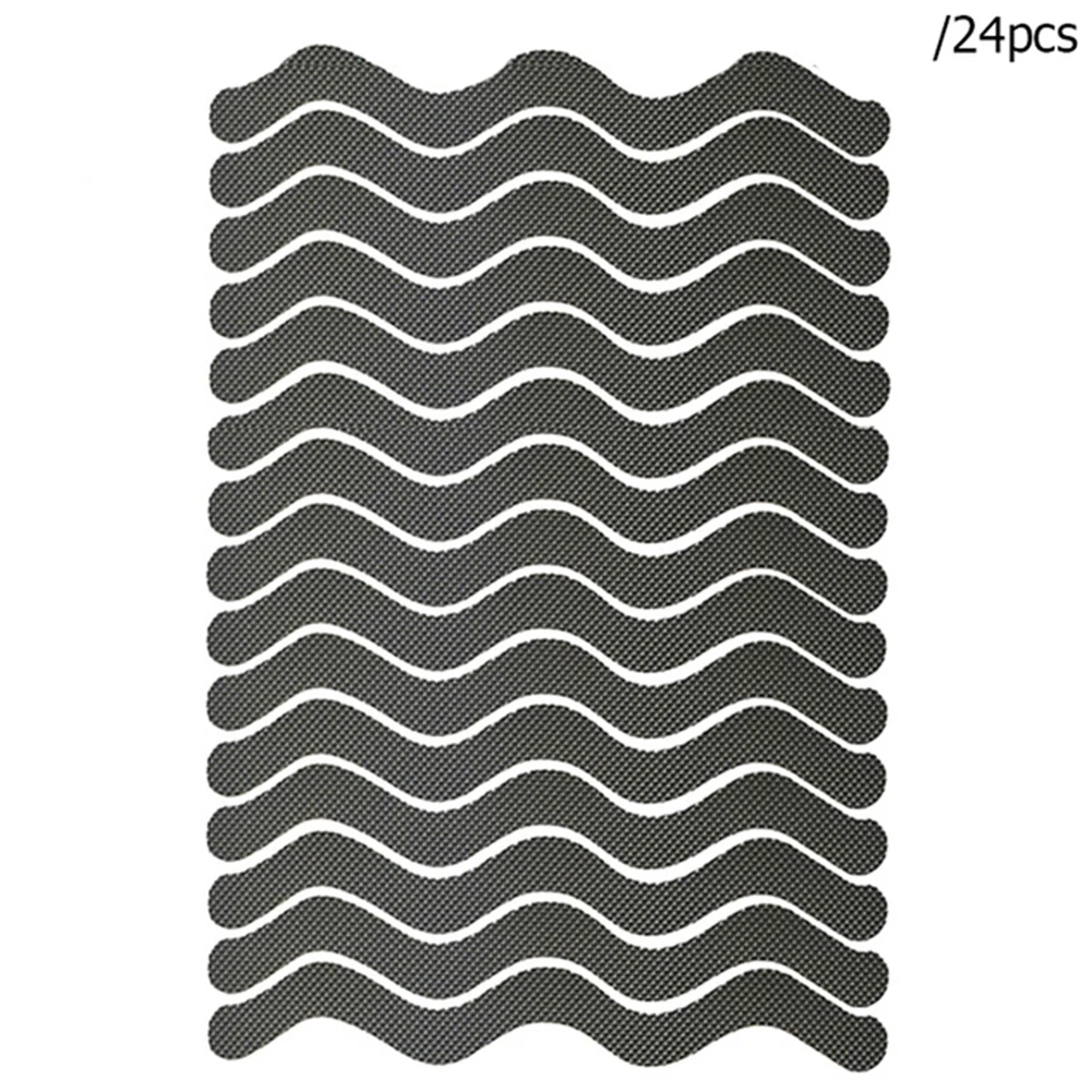 

24PcsAnti Slip Bath Mat Grip Stickers S Shape Non Slip Shower Strips Flooring Safety Mat Pad PVC Anti Slip Bathroom Mat 1.3x18cm
