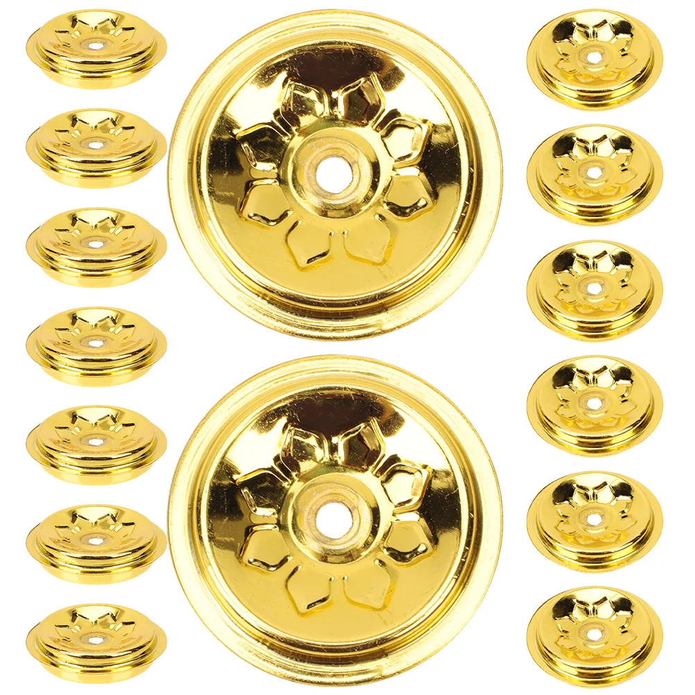 

Wick Holder Floating Wicks Lamp Oil Tealight Disc Light Tea Float Flowers Centerpieces Base Holders Flower Buddhism Rack Metal