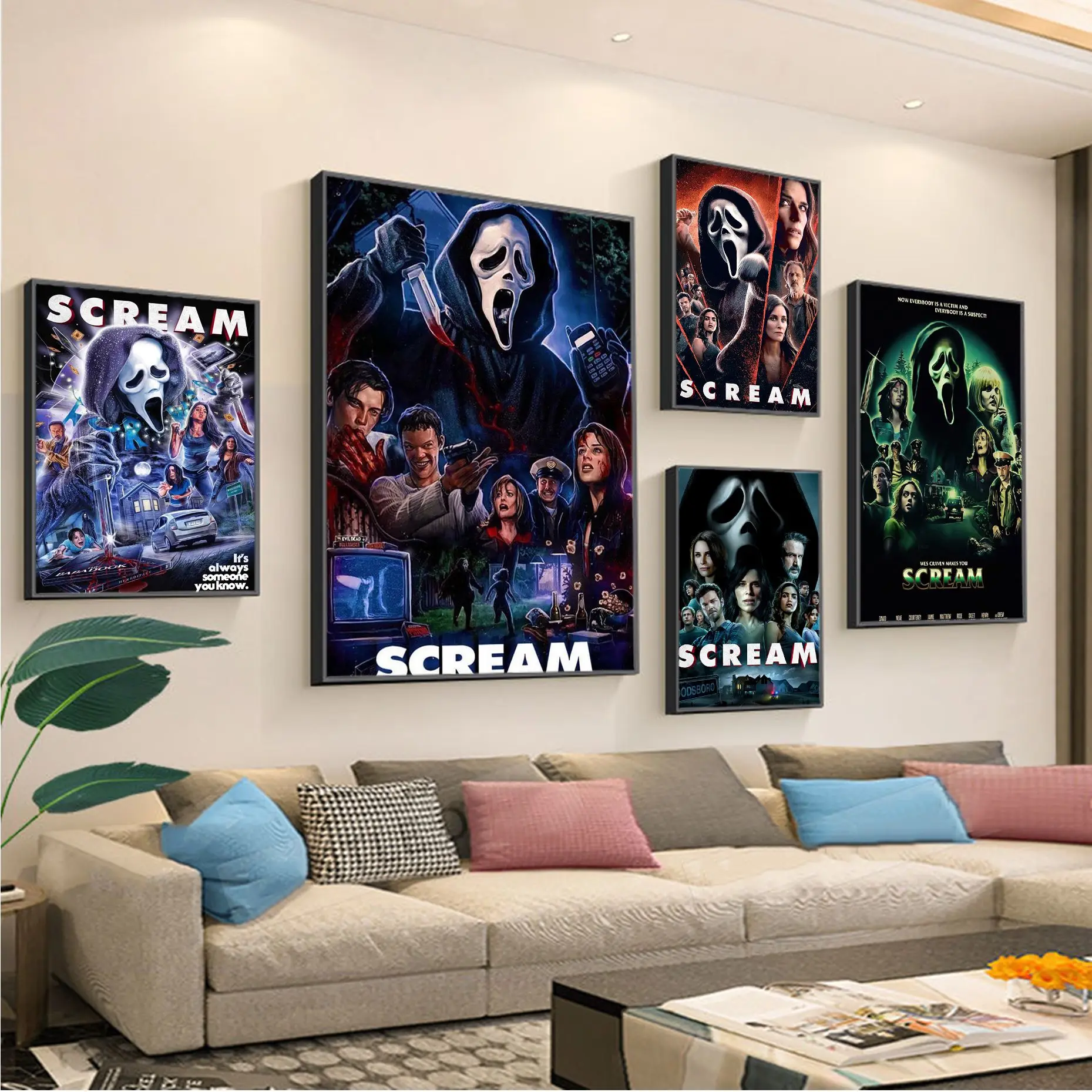 

Scream Dead Horror Film Classic Anime Poster HD Quality Wall Art Retro Posters for Home Wall Decor