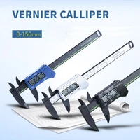 150mm plastic digital vernier calipers electronic digital 6 inch vernier caliper micrometer calipers measuring instrument tools