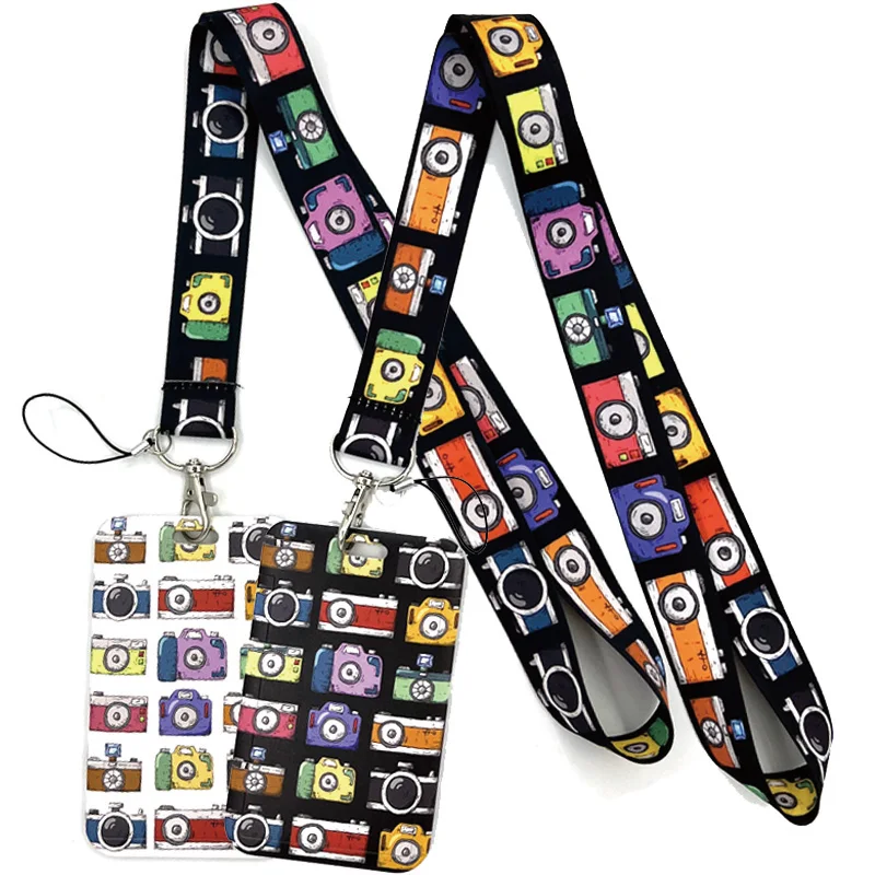 

Funny Camera Neck Strap Lanyard keychain Mobile Phone Strap ID Badge Holder Rope Key Chain Keyrings Accessories Gift Webbings