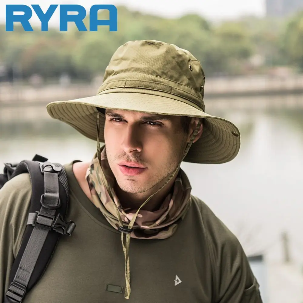 

Summer Sun Hat Men Women Cotton Boonie Hat with Neck Flap Outdoor UV Protection Large Wide Brim Hiking Fishing Safari Bucket Hat