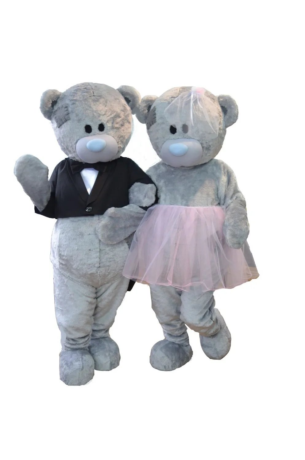 

Bear Wedding Furry Mascot Costume Doll Costume Costume Head for Halloween Carnival Party Event