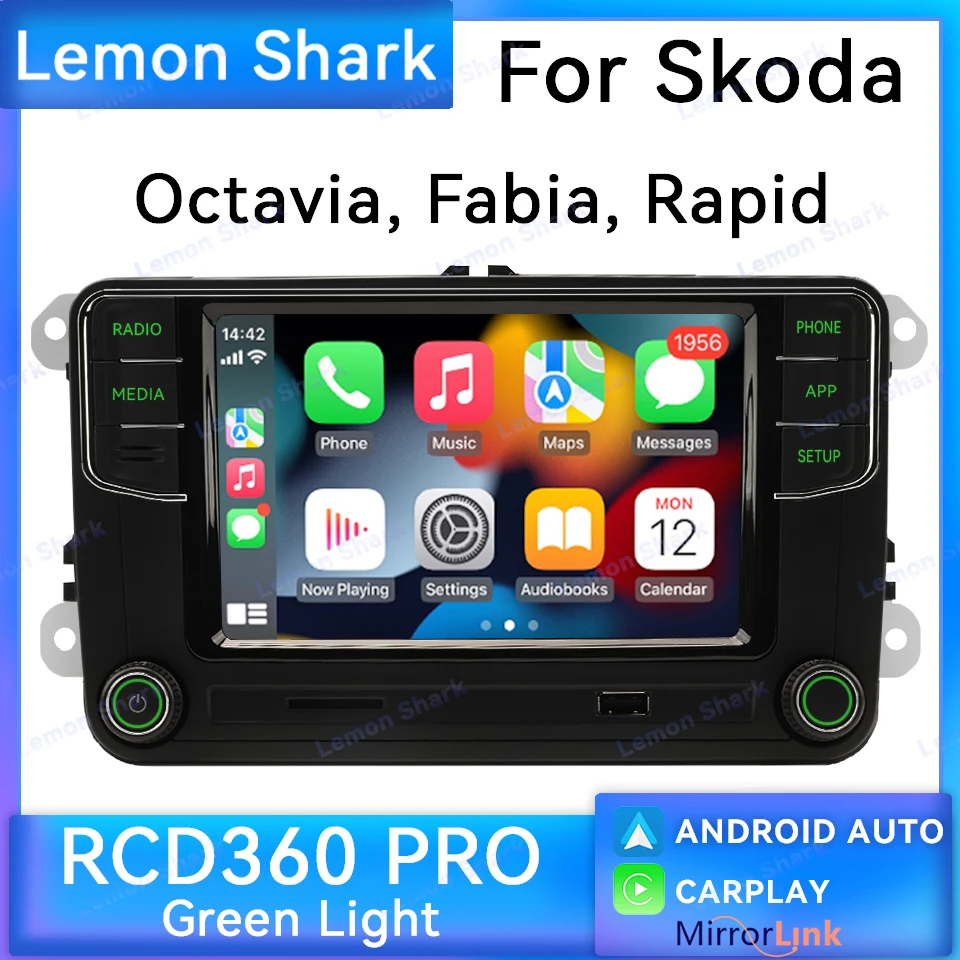 

RCD360PRO Green Light MIB Car Radio Noname Android Auto Headunit Bluetooth Multimedia Player for Skoda Octavia Yeti Rapid Fabia