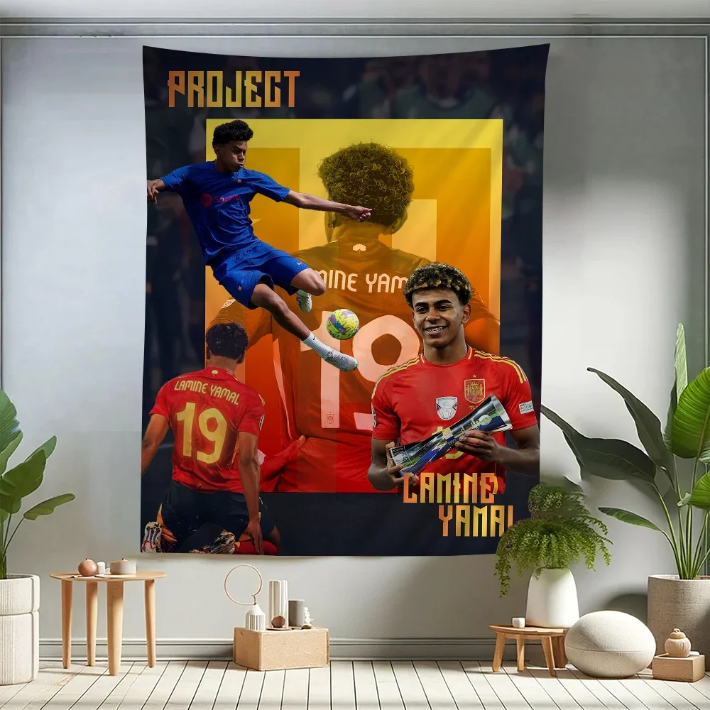L-Lamine FootballStar Y-Yamal 27 подвесной богемный гобелен богемные настенные гобелены