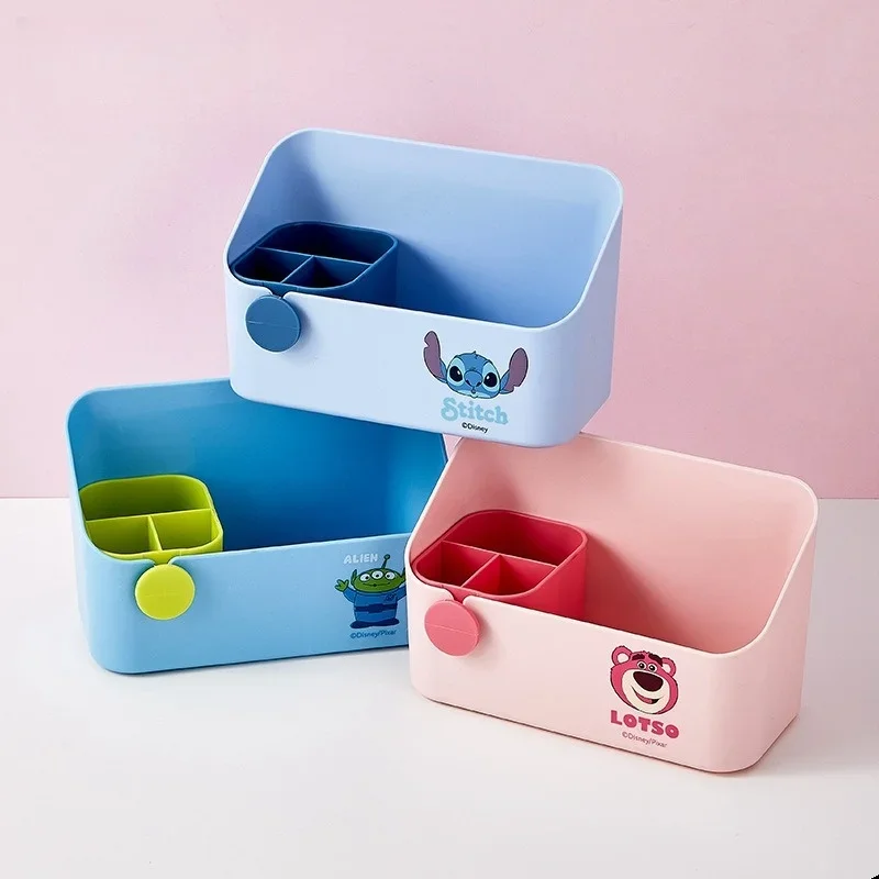 Disney Strawberry Bear Stitch Настольный ящик для хранения ювелирных изделий губной помады