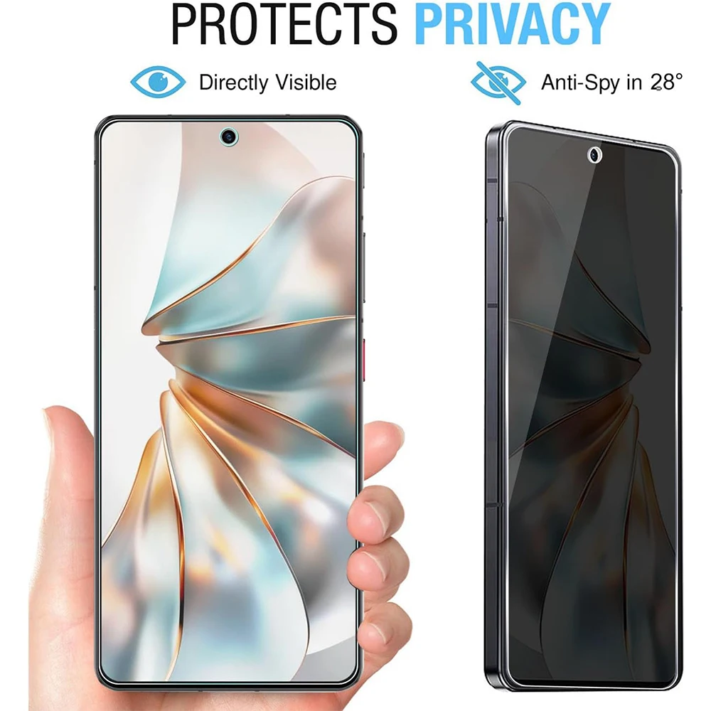 Фото Антишпионское закаленное стекло для ZTE Nubia Z60S Pro, антибликовая защитная пленка для экрана для ZTE Nubia Z60S Pro NX725J №2
