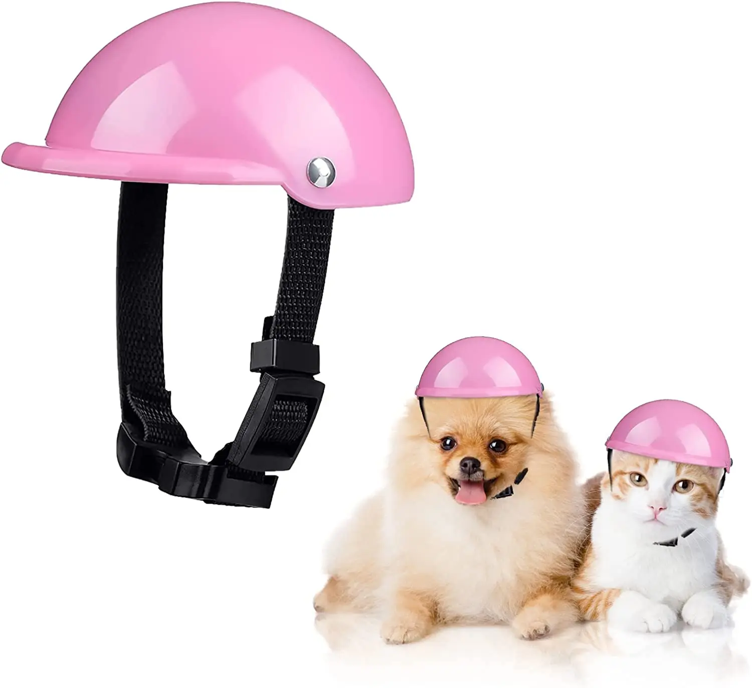 ATUBAN Pet Dog Helmet Doggie Hardhat for Puppy Chihuahua Blind Dogs Ridding Motorcycles Bike Outdoor for Small Medium Dog