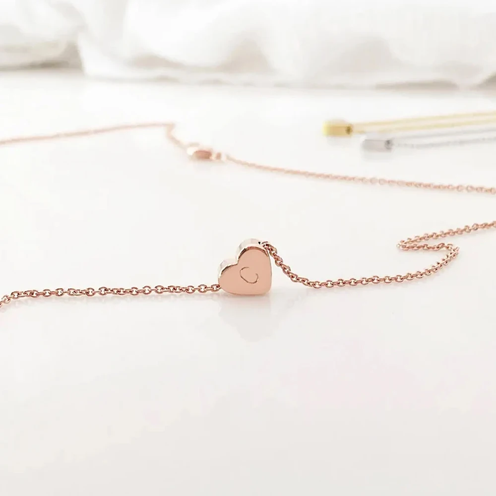 Personality Customized Women's Necklaces For Girls and Children Stainless Steel Letter Love Pendant Necklace Girlfriend Gift