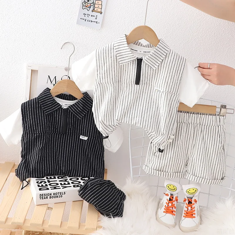 

Комплекты одежды для мальчиков, летние детские льняные футболки-поло, шорты, спортивные костюмы из 2 предметов для малышей от 1 до 5 лет, детский спортивный костюм, комплект одежды