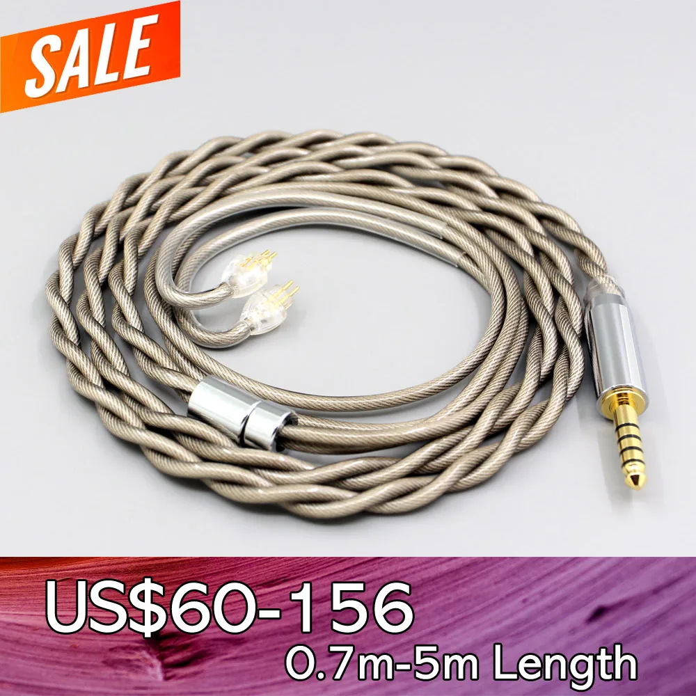 

Type6 756 core 7n Litz OCC Silver Plated Earphone Cable For AUDEZE iSINE 10 20 LX LCDi3 LCDi4