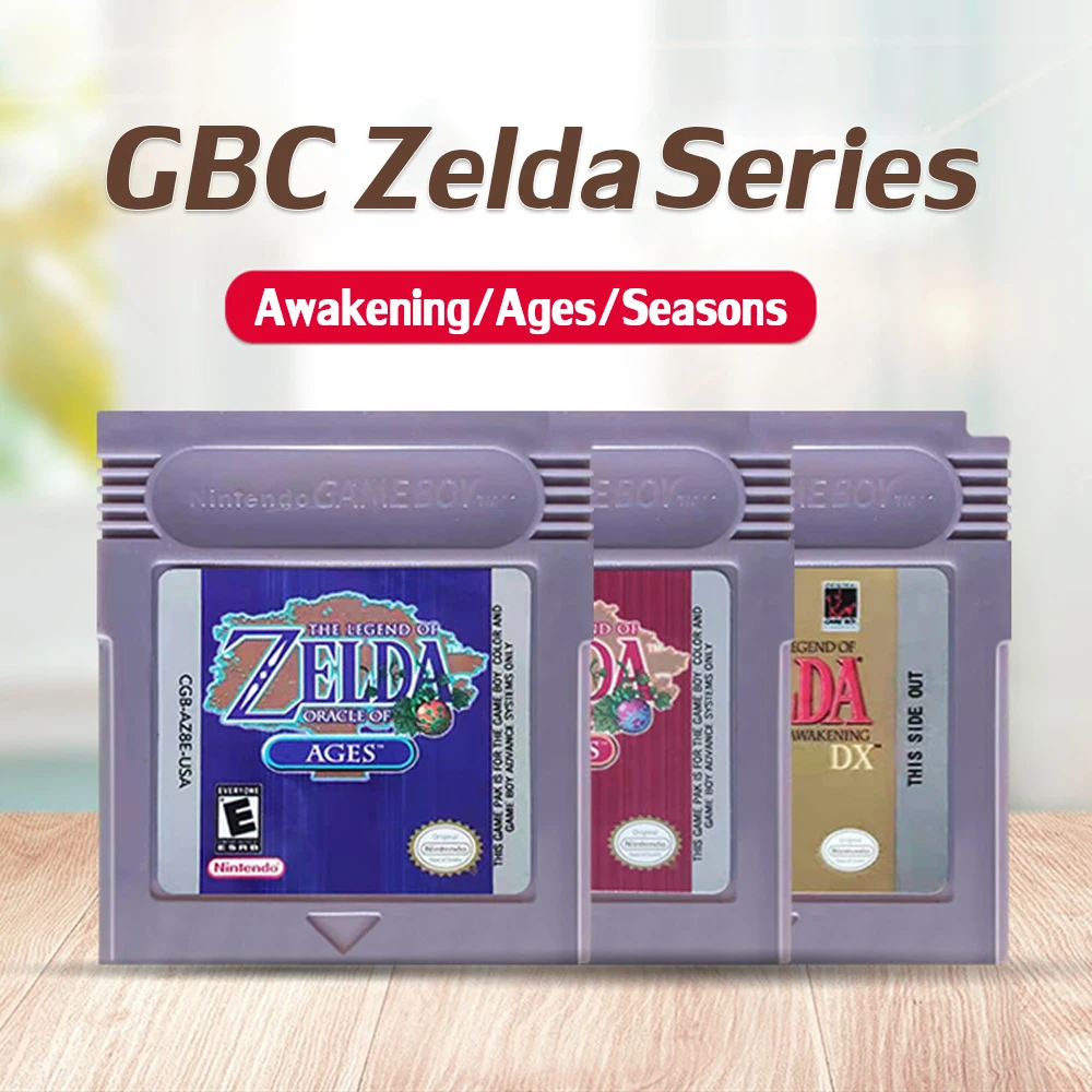 Картридж для видеоигр Zelda GBC, 16 бит