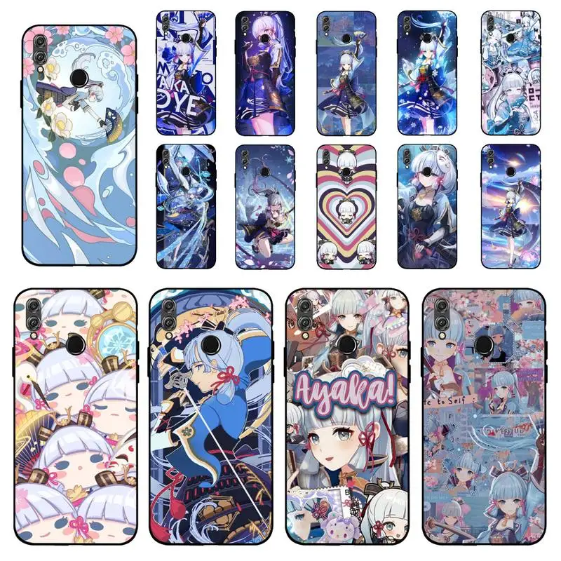 

YNDFCNB Genshin Impact Kamisato Ayaka Phone Case for Huawei Honor 10 i 8X C 5A 20 9 10 30 lite pro Voew 10 20 V30