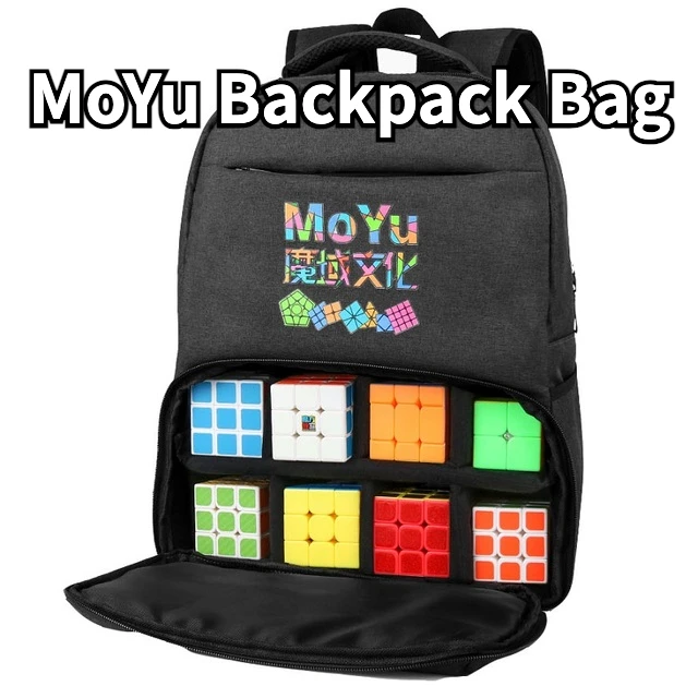 Сумка-Рюкзак [Funcube] MoYu, профессиональная черная сумка для магических кубиков-пазлов, скоростной кубик для соревнований, большой объем 42x32x см