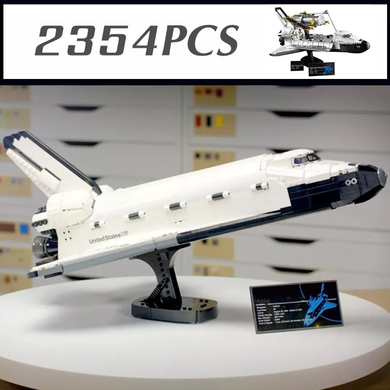 

2354PCS NASAS International Space Shuttle Discovery Spaceship Aircraft Plane Model Fit 10283 Building Blocks Bricks Toy Gift Kid