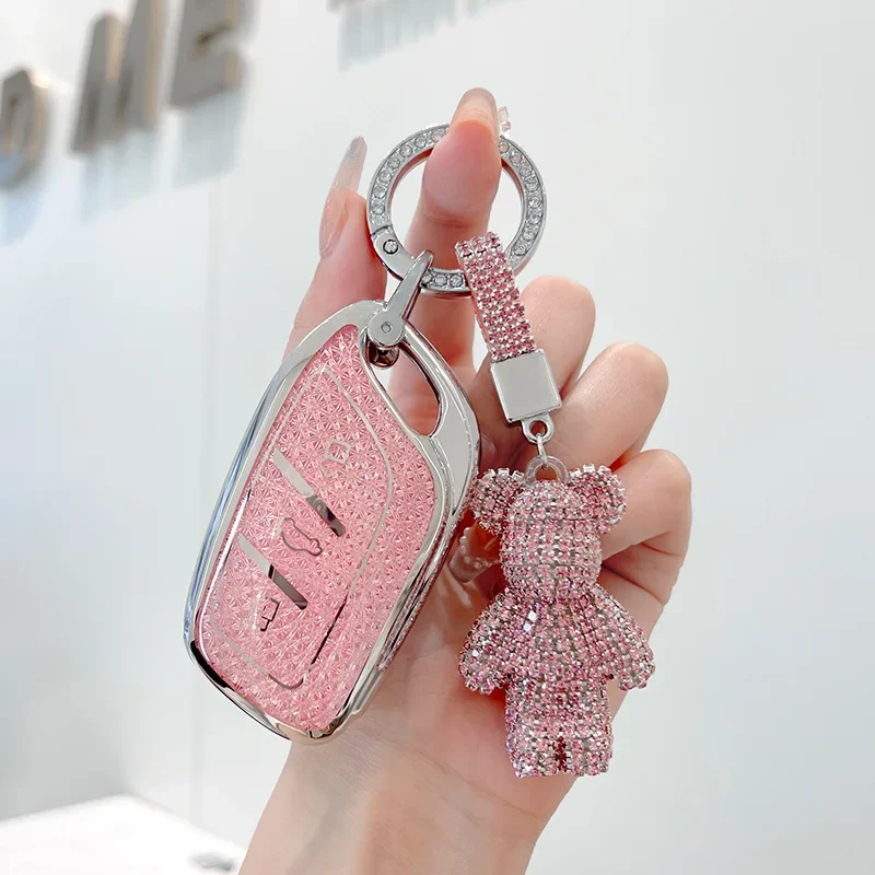 ТПУ в ромбовидном стиле для MG 4 2023 Mg4 Ev HS GT ZS EV ZX MG5 MG6 Чехол умного дистанционного