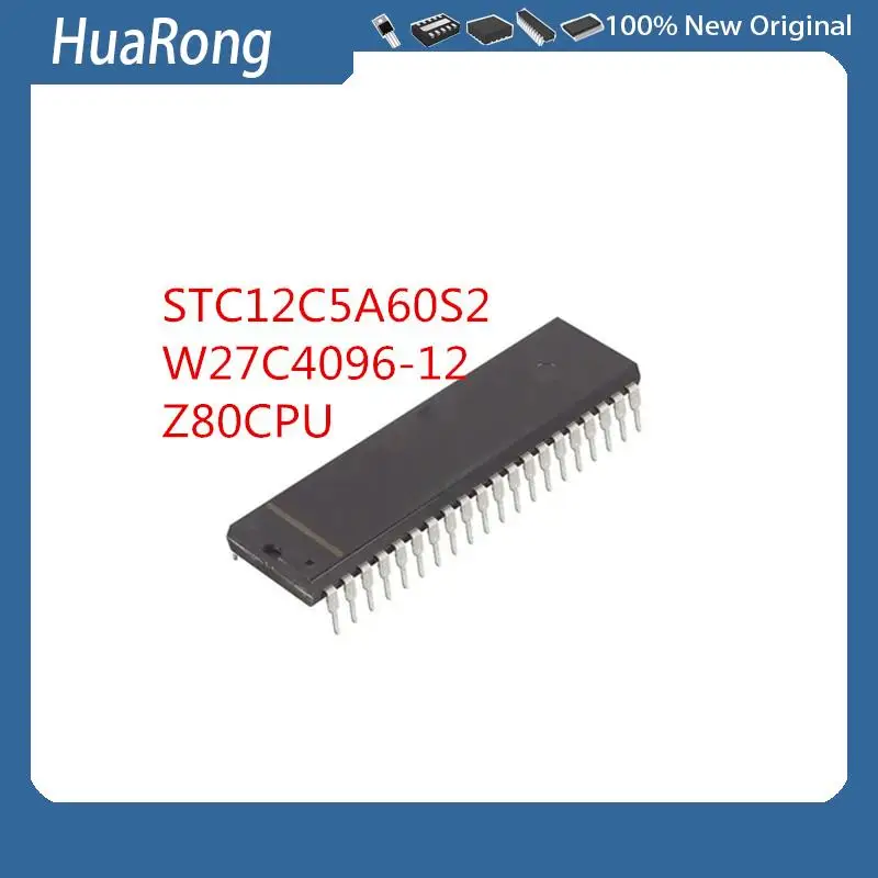 5 шт./партия STC12C5A60S2-35I-P STC12C5A60S2 W27C4096-12 Z80CPU DIP-40 UPC1892CT DIP30