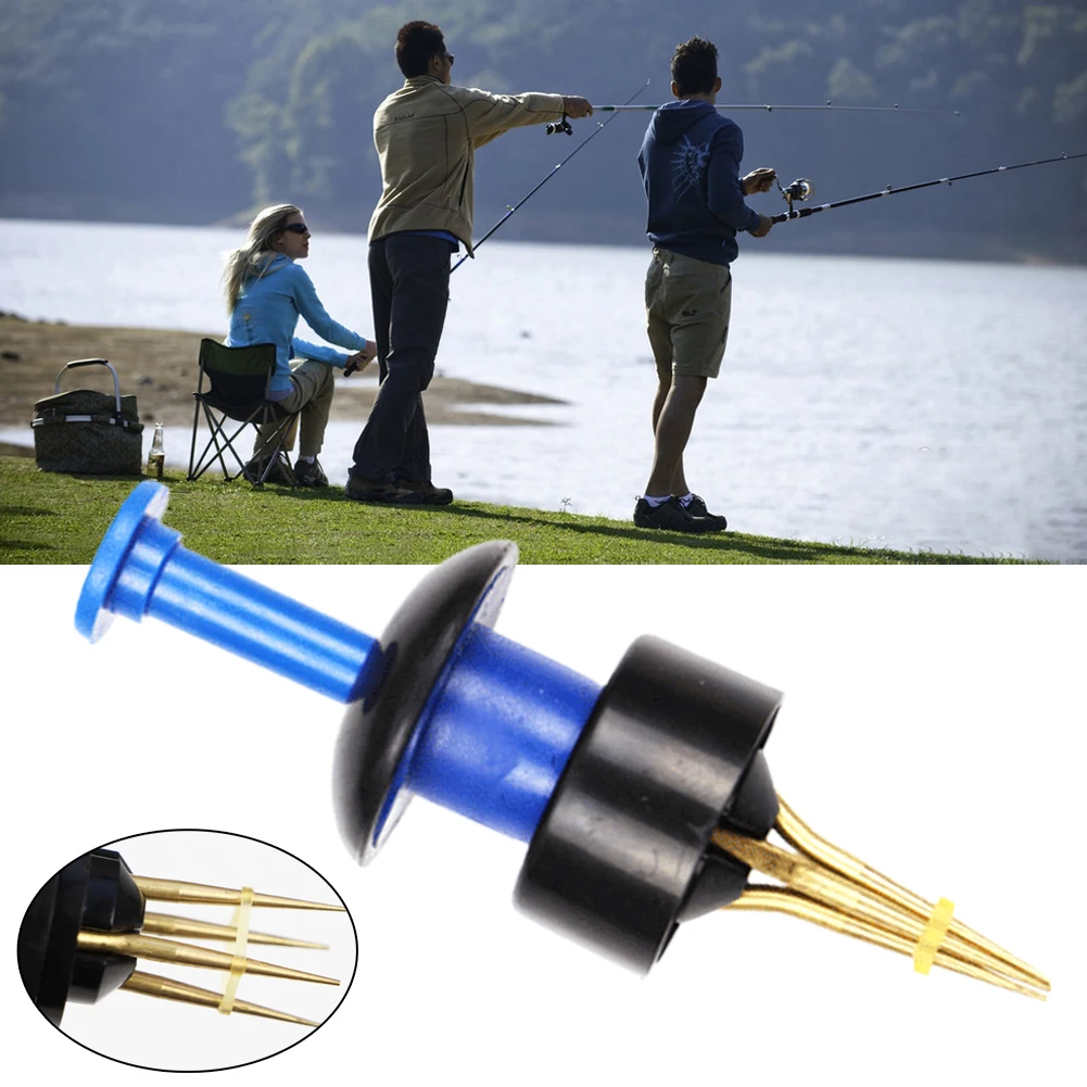 

Red Worm Clip Hang Bait Folder 8.5cm Anti-corrosion Blue Carp Fishing Tackle Copper+ABS Fishing Bait Unviersal