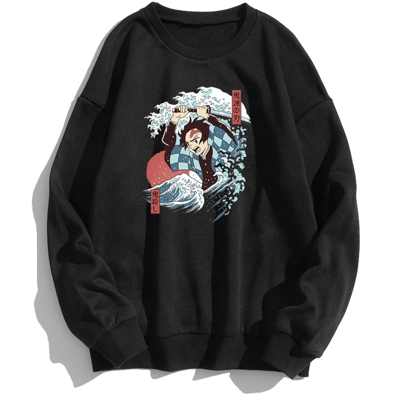 

Water Dance Tanjiro Kamado Kimetsu No Yaiba Demon Slayer Sweatshirts Men Hoodies Trapstar Crewneck New Autumn Pullovers Jumper