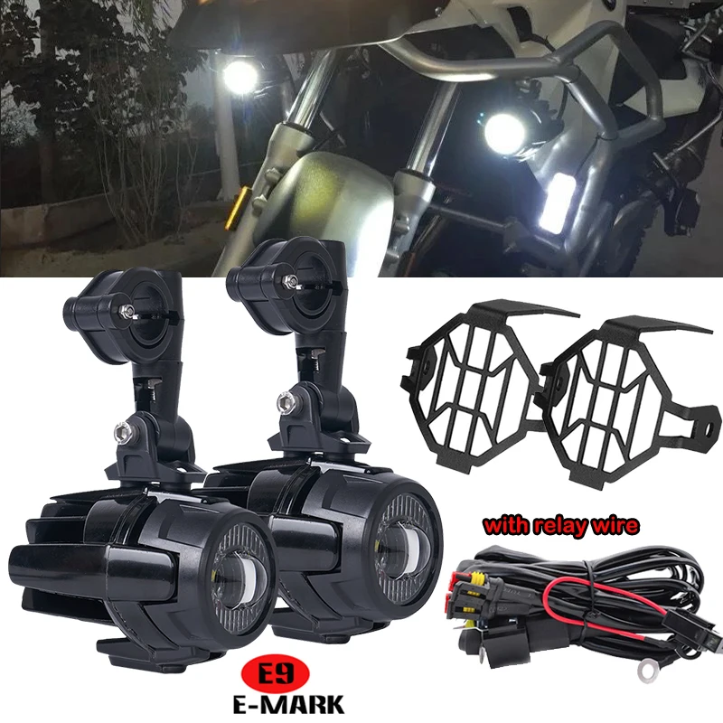 

Светодиодные Вспомогательные Фары E9 Для Мотоциклов, Складные Противотуманные Фонари Для BMW R1200GS LC, R1250GS Adventure