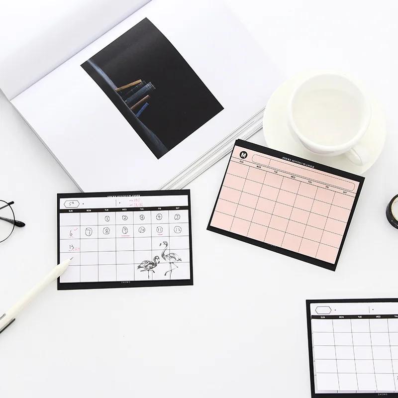 

1PC/30 Sheets Creative Simple Weekly Planner Book Desktop Schedule Month Plan Tear The Notebook Office Summary Plan