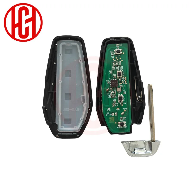 

433,62 МГц ID46 4-кнопочный смарт-ключ для вторичного рынка K2TF4-22C-F4H для BYD Qin Plus DM-i Qin Plus EV YUAN PLUS SONG Автомобильный ключ