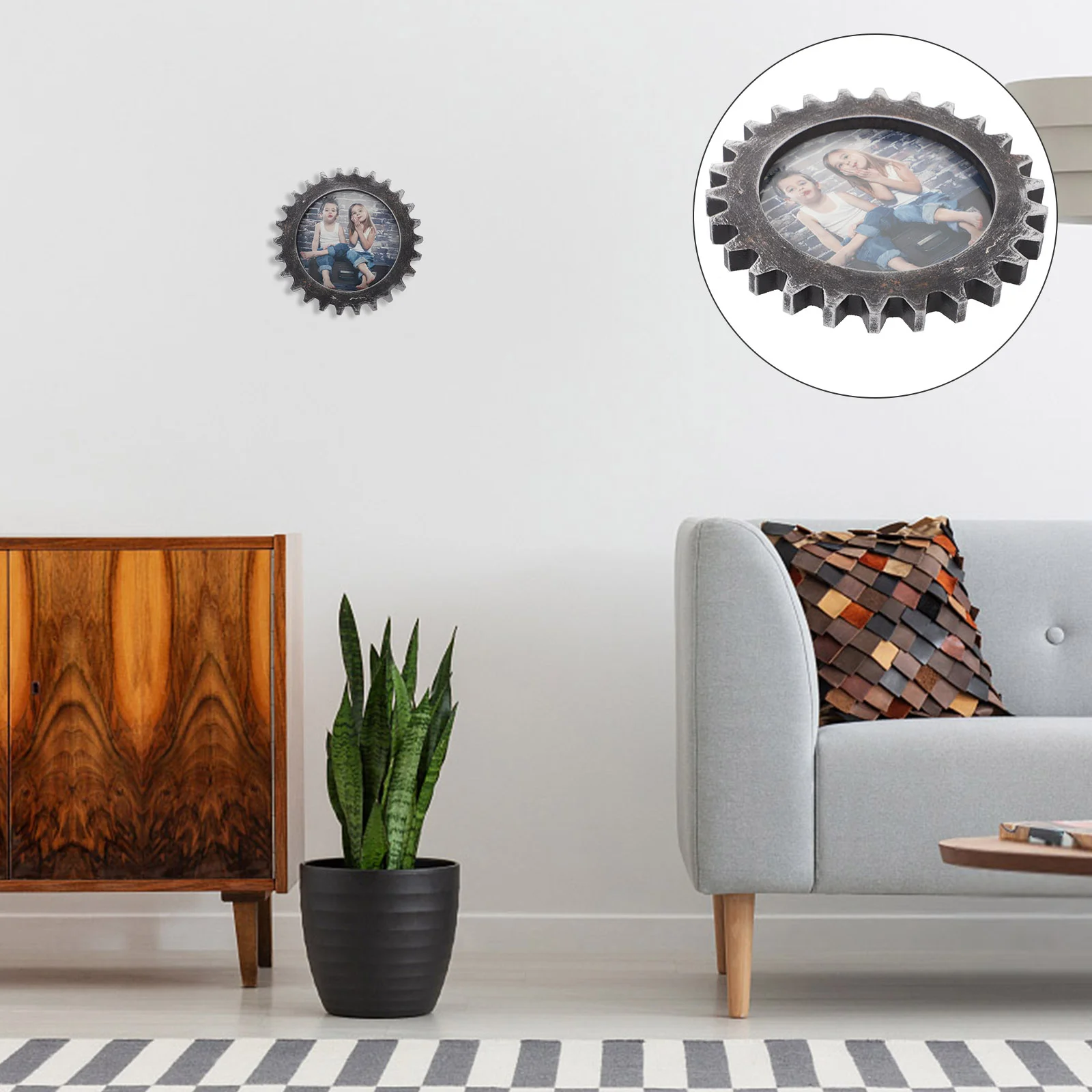 

Frame Photo Picture Wall Holder Industrial Display Frames Hanging Wedding Personalised Retro Steampunk Decorative Vintage Family