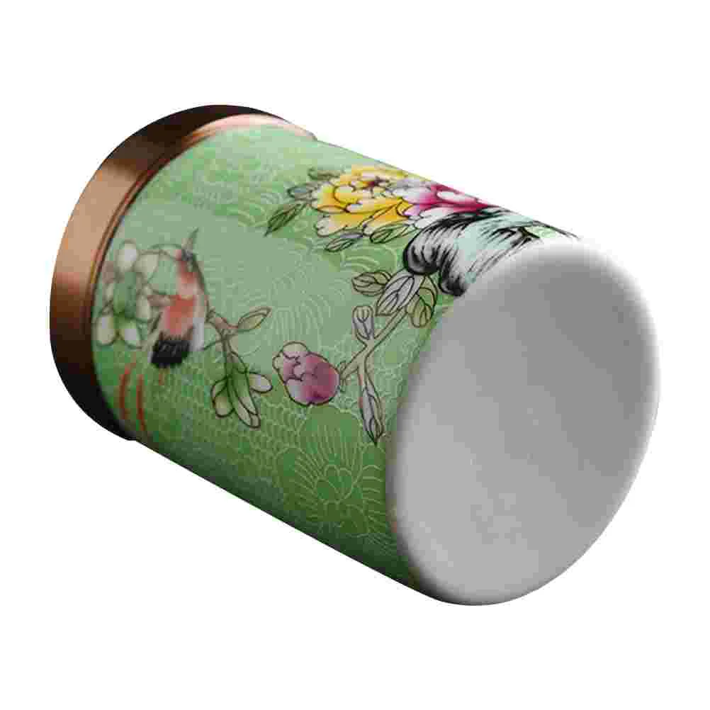 

Tea Ceramic Jar Canister Storage Coffee Container Chinese Sugar Jars Porcelain Box Can Holder Leaf Vintage Cute Sealing Cans