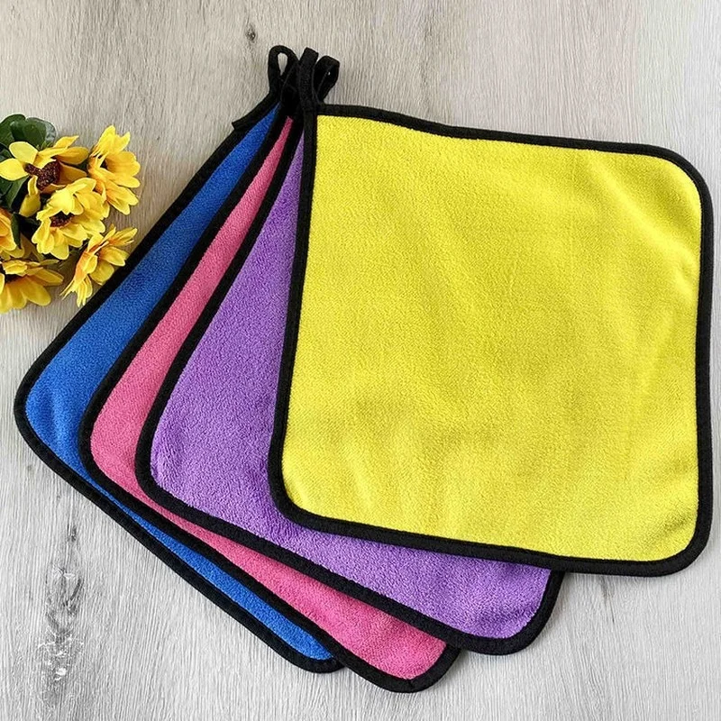 

10 шт., полотенце из кораллового флиса, для мытья автомобиля