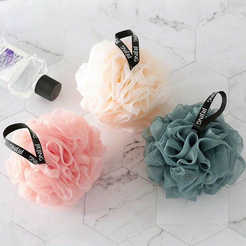 

Scrubbers Bath Ball Soft Mesh Bath Sponge Balls Nylon Cleaning Brush Shower Puff Body Cleaner Exfoliating Bathroom Supplies