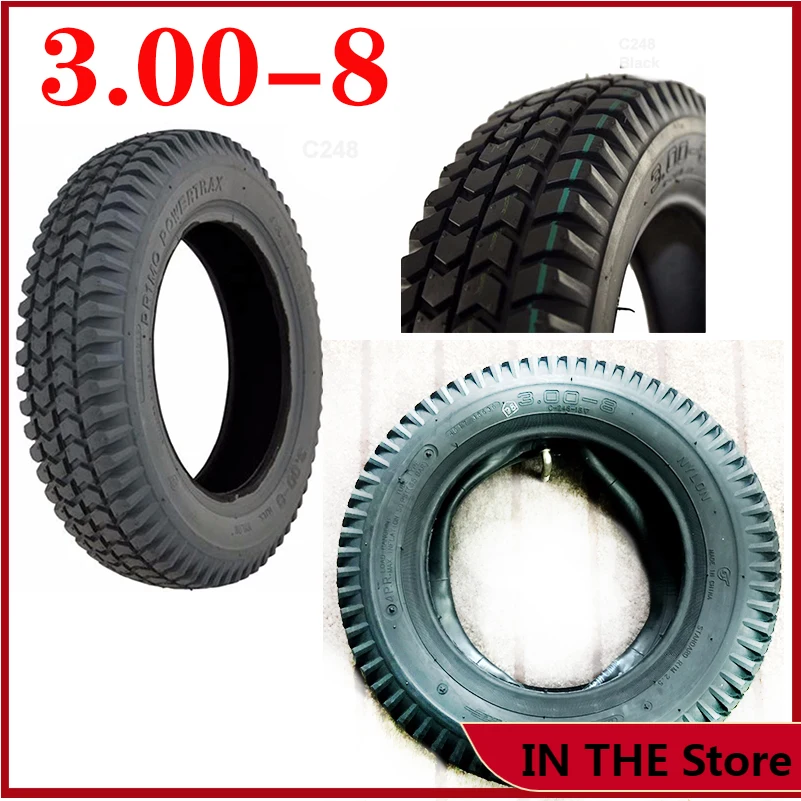 

3.00-8 / 300-8 Tire 4PR tyre fits Gas and Electric Scooters Warehouse Vehicles Mini Motorcycle