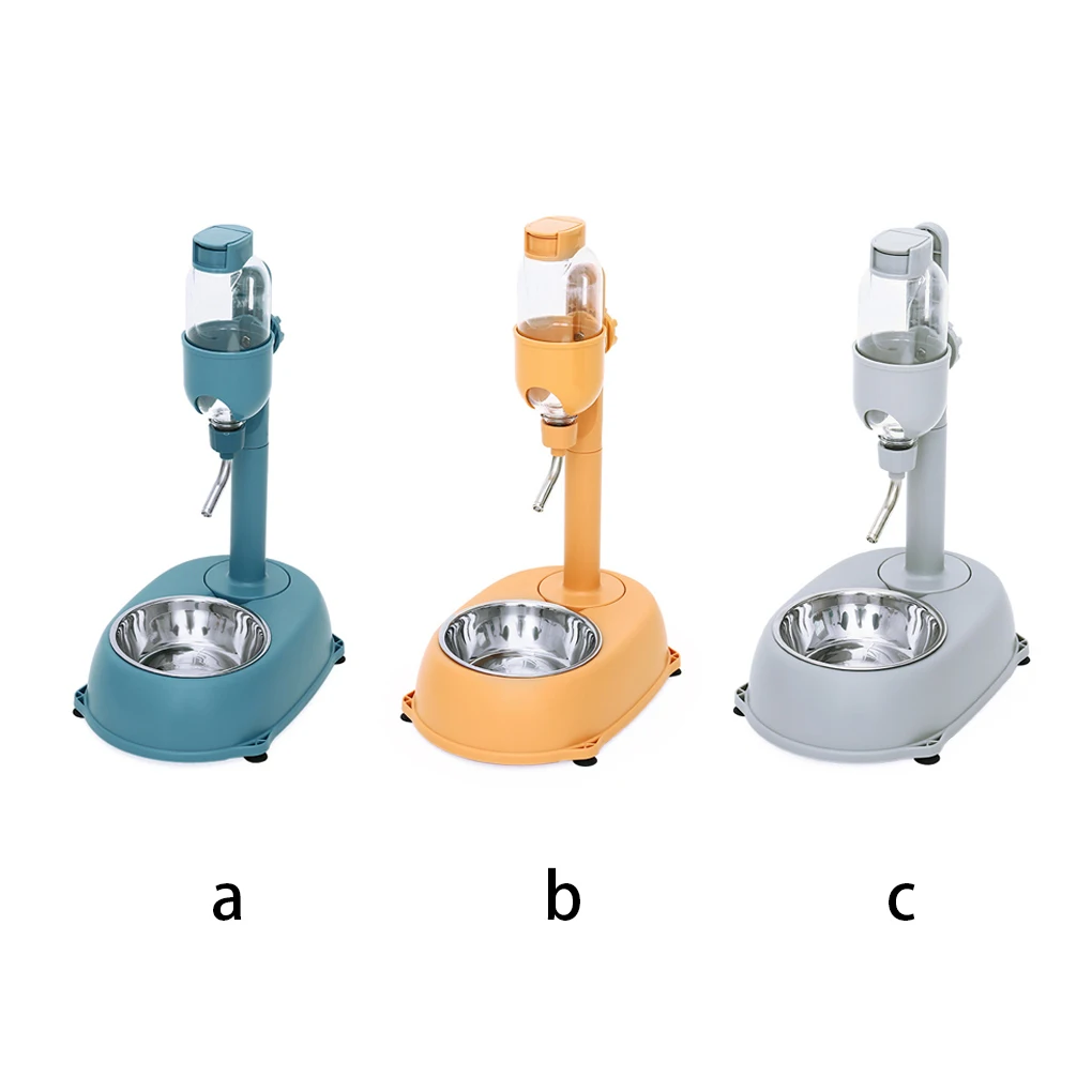 

Pet Dog Water Bottle Drinking Bowl Automatic Dispenser with Hanging Kettle Feeder Food Anti-skid Non-leaking Pets
