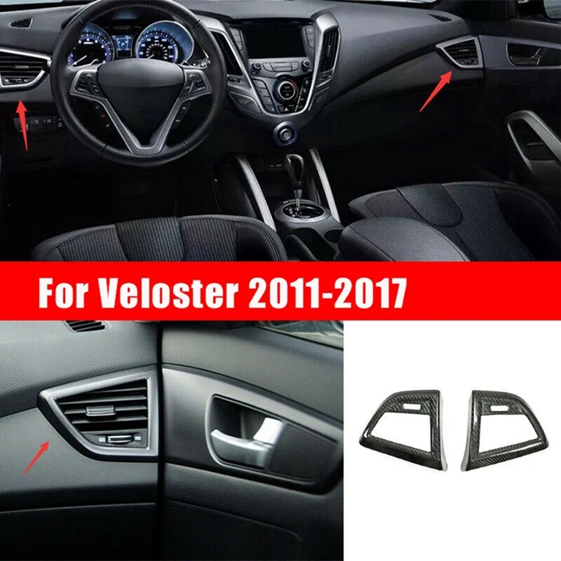 

Dashboard Air Outlet Trim Air Conditioning Dashboard Vent Cover Decoration Frame For Hyundai Veloster 2011-2017