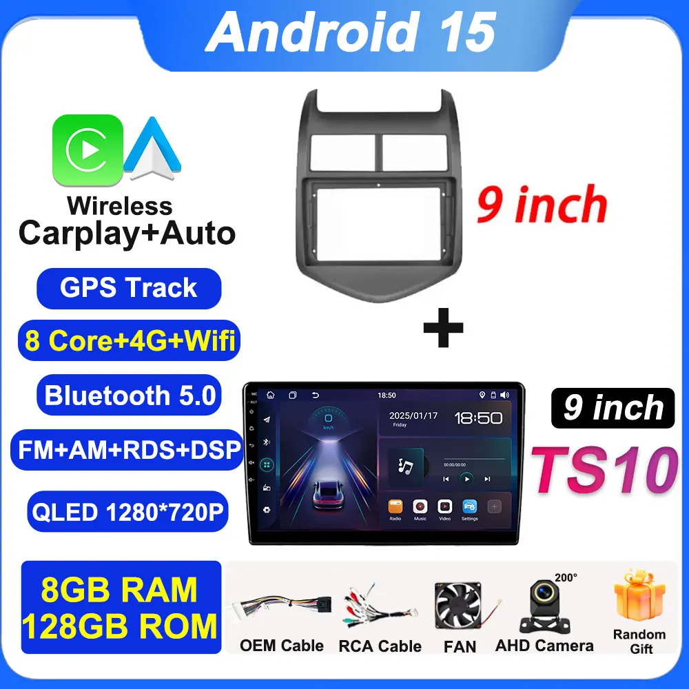 

2din для Chevrolet Aveo2 Sonic T300 2011-2015 Android 15 8-ядерный автомобильный мультимедийный радиоплеер GPS-навигация Интеллектуальная система