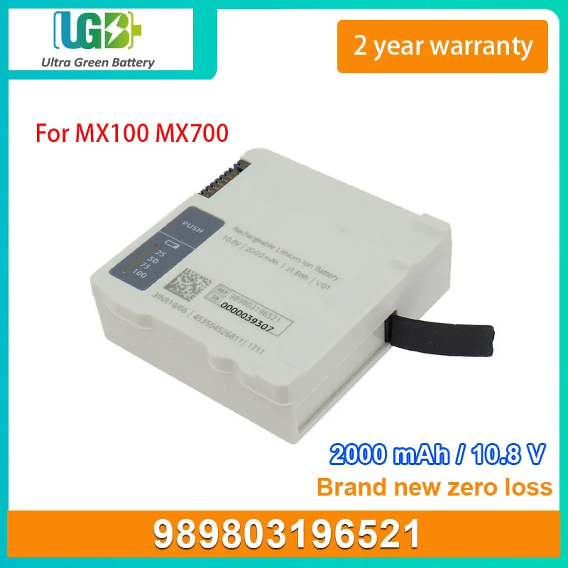 UGB Новый аккумулятор Для Philips 989803196521 Медицинская батарея серии IntelliVue X3 MX100 MX700 10 8 В