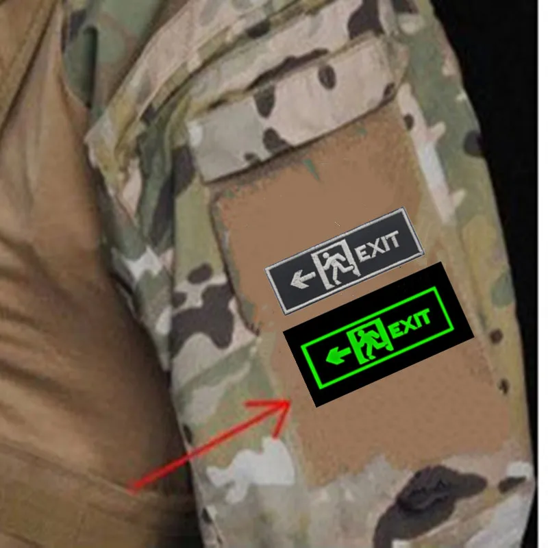 Светящаяся в темноте нашивка с флагом США нашивки знаки эмблемы Тактический